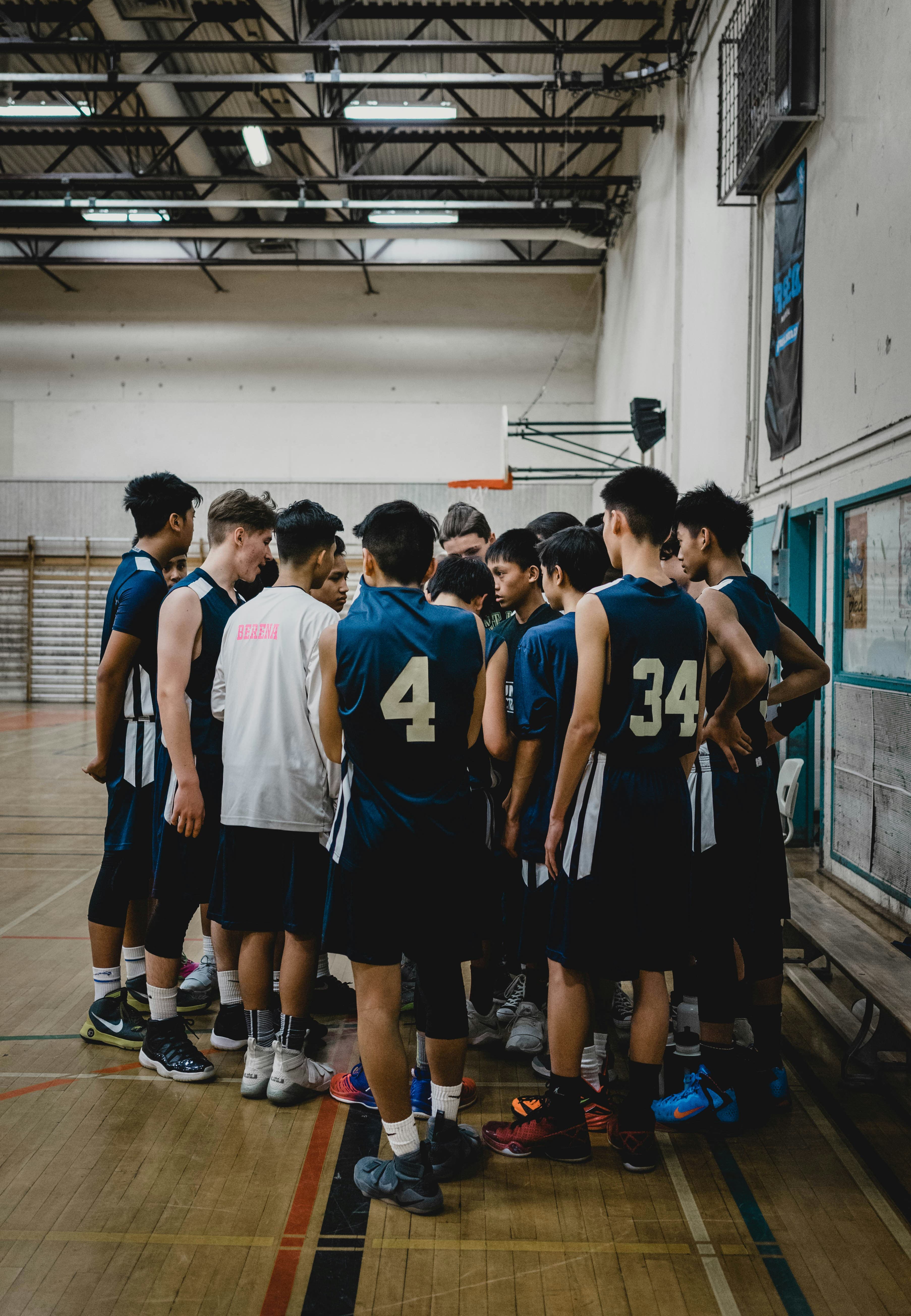 Youth basketball teams competing in Edmonton